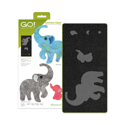 AccuQuilt GO! Elephant Family Appliqué Die