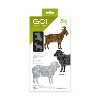 Accuquilt GO! Sheep & Goat Die (Die to Try, April 2026)