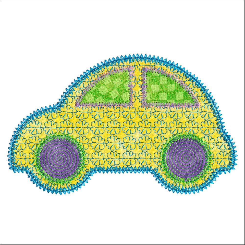 Cute Cars set 1 -Digital Download - craft pattern by V-Stitch Designs - detail view