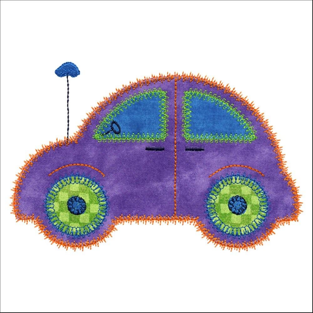 Cute Cars set 2 -Digital Download - craft pattern by V-Stitch Designs - detail view