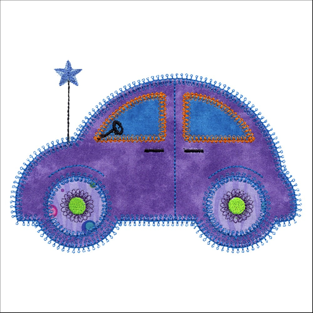 Cute Cars set 2 -Digital Download - craft pattern by V-Stitch Designs - alternate angle