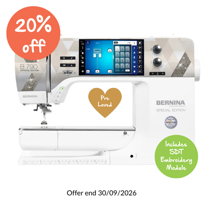 Bernina 790E Plus Crystal Special Edition Sewing & Embroidery Machine with SDT Module - Preloved