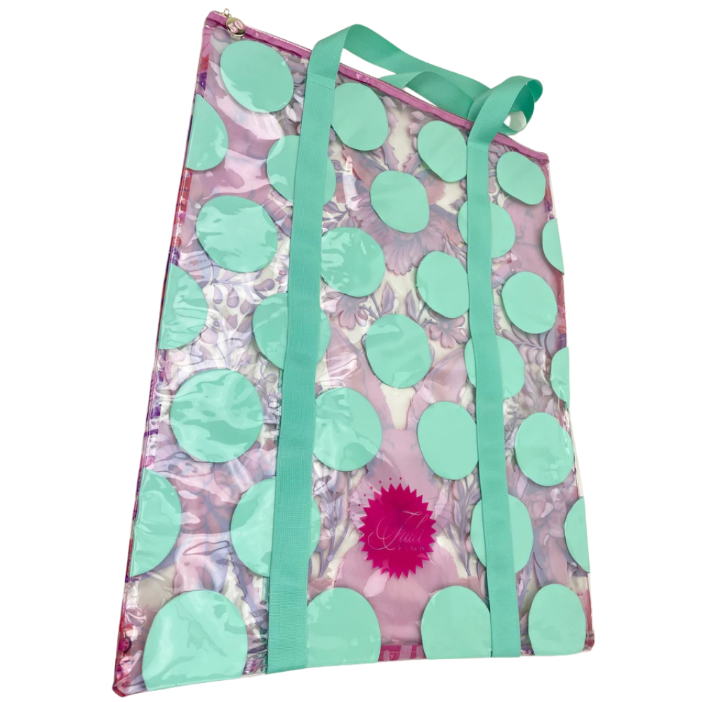 Tula Pink Hardware Collection Tula Pink Hoppy Go Lucky Project Tote - sewing and crafts storage bag - detail view