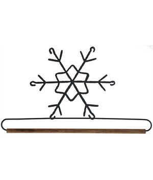 Ackfeld 16" Grey Snowflake  Hanger With ¼" Dowel