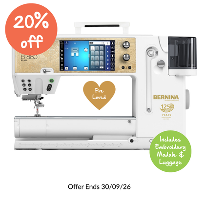 Bernina 880E PLUS Anniversary Special Edition Sewing & Embroidery Machine Pre Loved