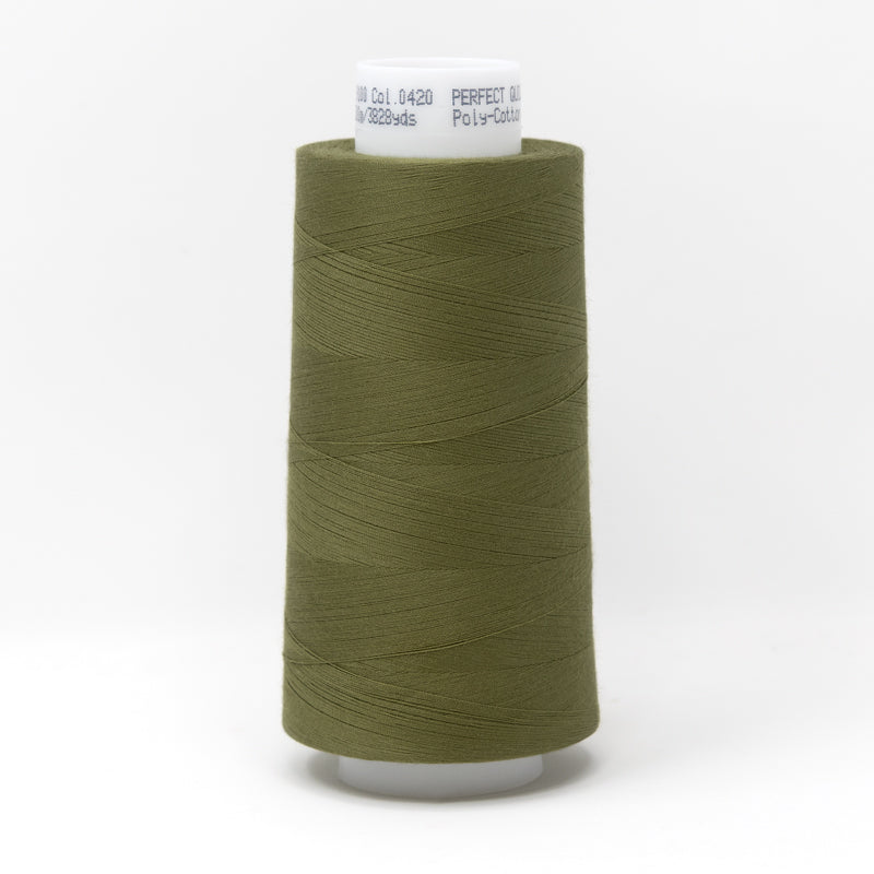 Mettler Perfect Quilting Thread 50/2 3500m Olive Drab 0420