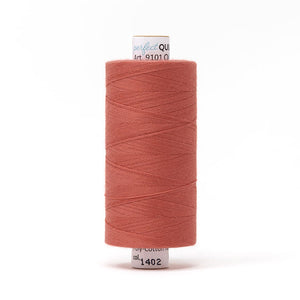 Mettler Perfect Quilting Thread 50wt 1000m Persimmon 1402
