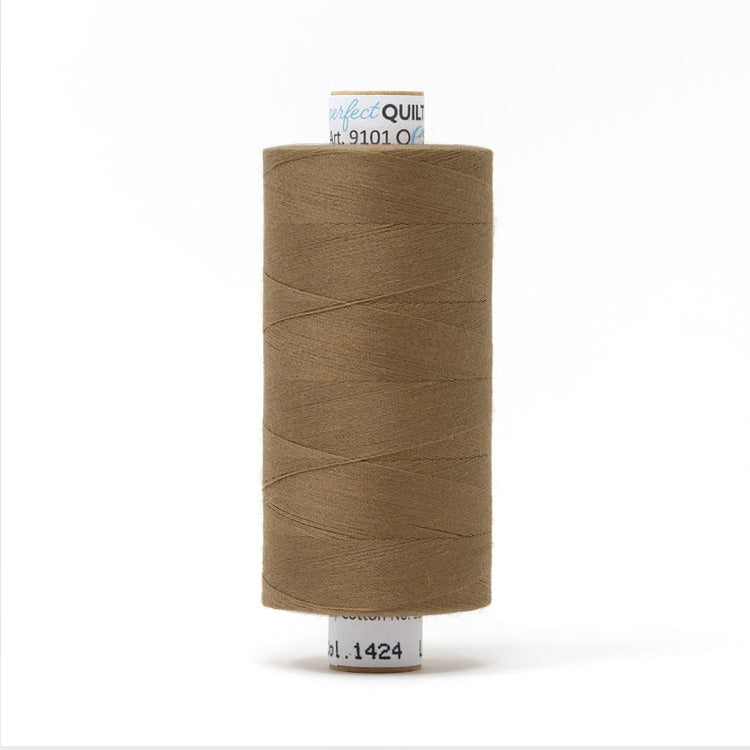 Mettler Perfect Quilting Thread 50/2 1000m Pecan 1424