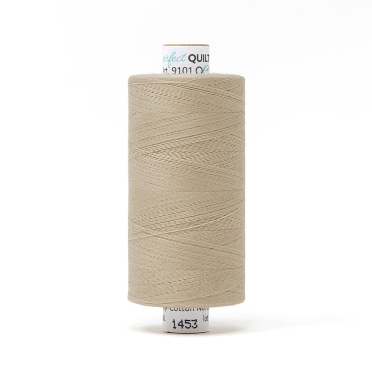 Mettler Perfect Quilting Thread 50/2 1000m White Mushroom 1453