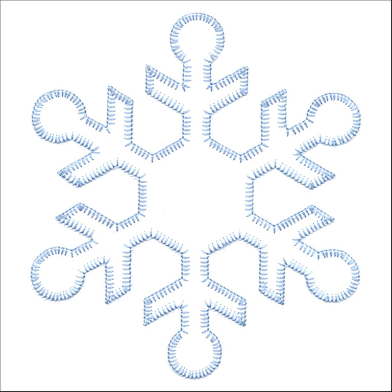 V-Stitch Designs Snowflakes 7 inch set -Digital Download