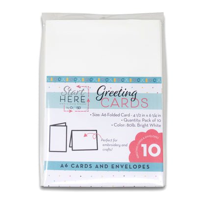 Blank Greetings Cards & Envelopes - craft pattern by OESD - packaging