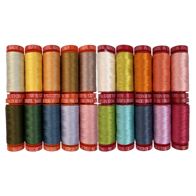 Aurifil Anna Maria Horner  Brave 50wt & 12wt 20 Spools