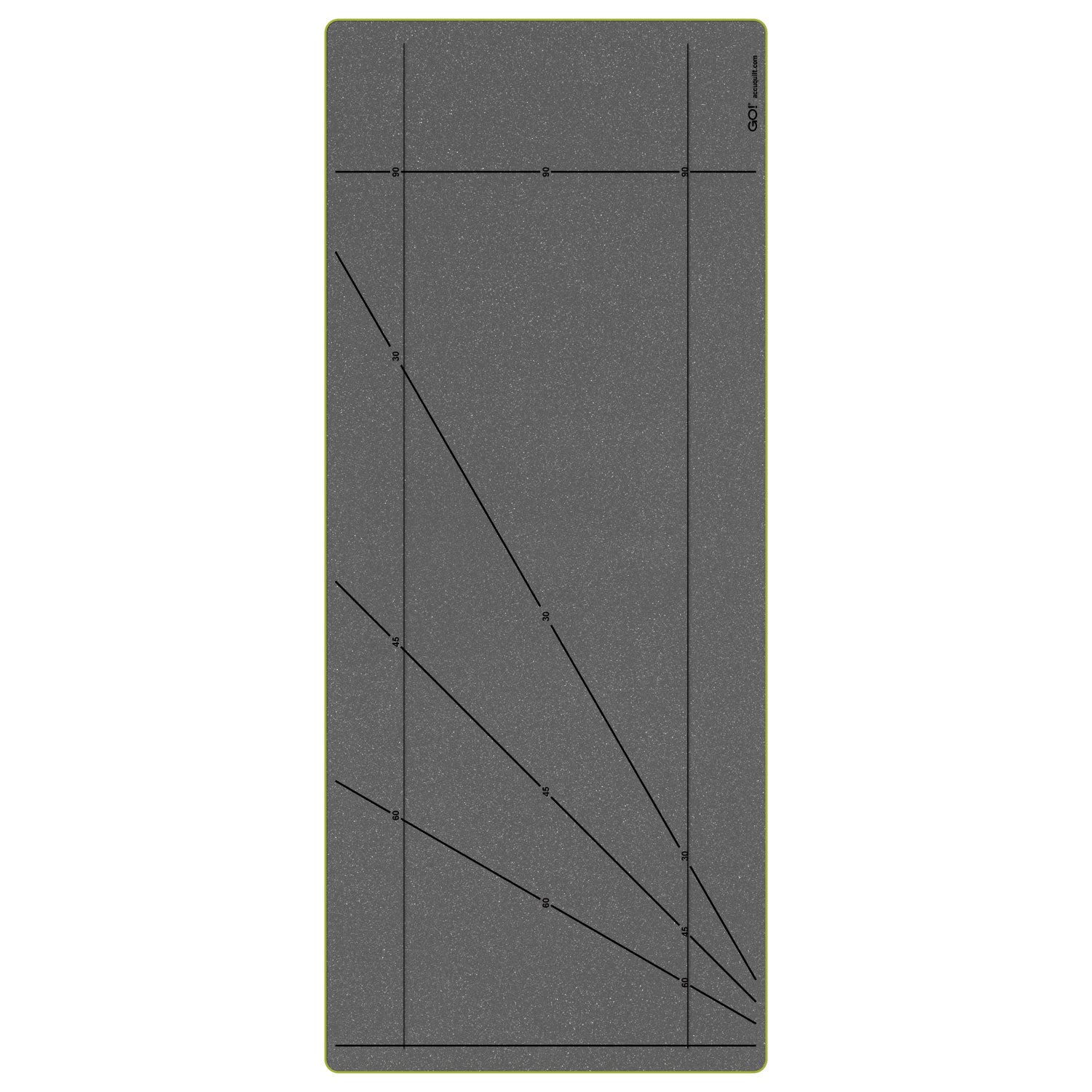 AccuQuilt GO! Strip Cutter 6½" die -  showing lines for squares and rectangles cut from strips