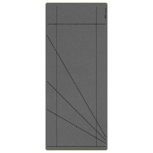 AccuQuilt GO! Strip Cutter 6½" die -  showing lines for squares and rectangles cut from strips