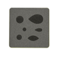 AccuQuilt GO! Crazy Petals cutting die shown flat with petal, leaf and circle shapes in two sizes