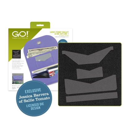 AccuQuilt GO! Lucky Penny Wallet (2-Die Set) by Sallie Tomato