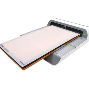 AccuQuilt GO! Cutting Mat 13" x 24" in use with GO! Big Electric Fabric Cutter