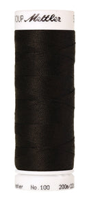 Mettler Seralon Thread 62/2 200m  100% Polyester Ebony 1050