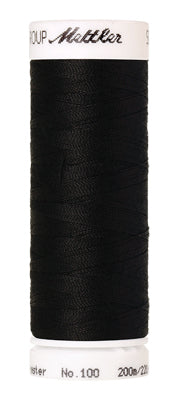 Mettler Seralon Thread 62/2 200m 100% Polyester Black 4000