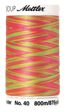 Mettler Polysheen Thread Multi 40wt 800m Sporty Neons 9914