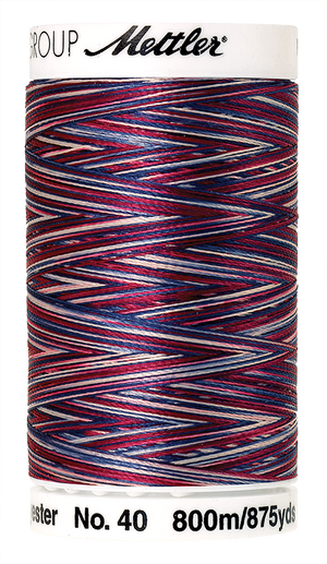 Mettler Polysheen Thread Multi 40wt 800m American Flag 9918