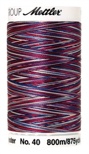 Mettler Polysheen Thread Multi 40wt 800m American Flag 9918