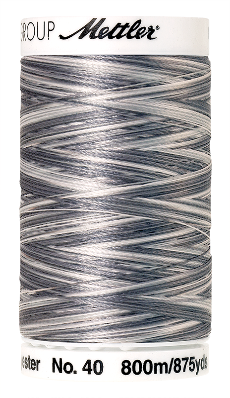 Mettler Polysheen Thread Multi 40wt 800m Overcast Greys 9920