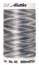 Mettler Polysheen Thread Multi 40wt 800m Overcast Greys 9920