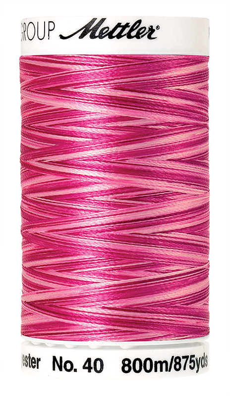 Mettler Polysheen Thread Multi 40wt 800m Lipstick Pinks 9923