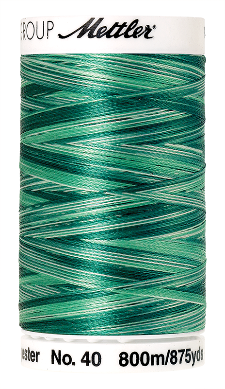 Mettler Polysheen Thread Multi 40wt 800m Minty Leaves 9931