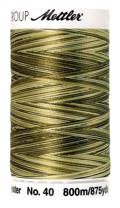 Mettler Polysheen Thread Multi 40wt 800m Mossy Tones 9976