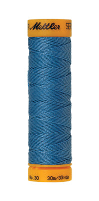 Mettler Seralon sewing thread spool in Reef Blue (0338) - 30/3 30m