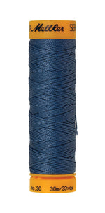 Mettler Seralon sewing thread spool in Smoky Blue (0351) - 30/3 30m