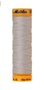 Mettler Seralon sewing thread spool in Mystik Grey (0411) - 30/3 30m