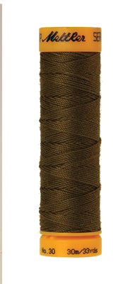 Mettler Seralon sewing thread spool in Golden Brown (0667) - 30/3 30m