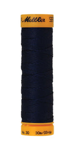 Mettler Seralon sewing thread spool in Navy (0825) - 30/3 30m
