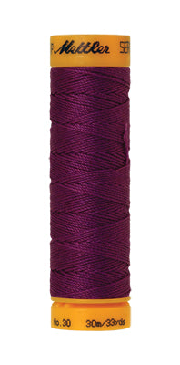 Mettler Seralon sewing thread spool in Purple Passion (1062) - 30/3 30m