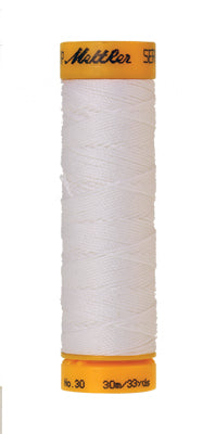 Mettler Seralon sewing thread spool in White (2000) - 30/3 30m