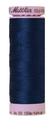 Mettler Cotton Thread 50wt 150m Night Blue 0823