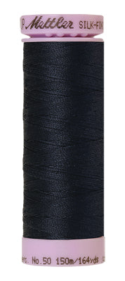 Mettler Cotton Thread 50wt 150m Black Iris 1243