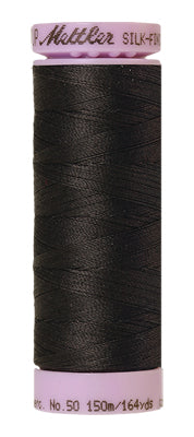 Mettler Cotton Thread 50wt 150m Charcoal 1282