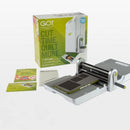 Quilting cutter with packaging and accessories on a white background