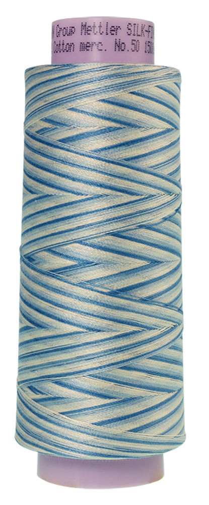 Mettler Cotton Thread Multi 50wt 1372m Tranquil Blue  9810