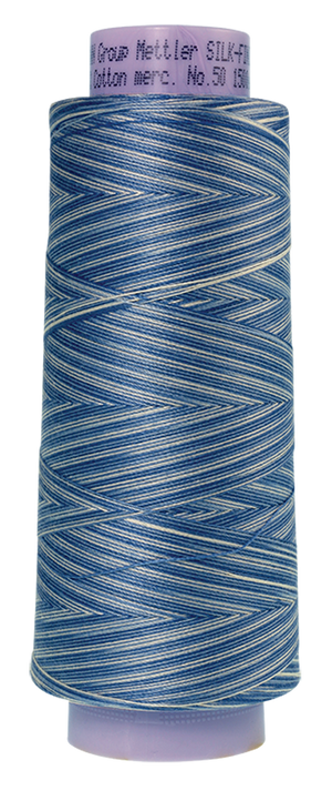 Mettler Cotton Thread Multi 50wt  1372m Clear Sky  9811