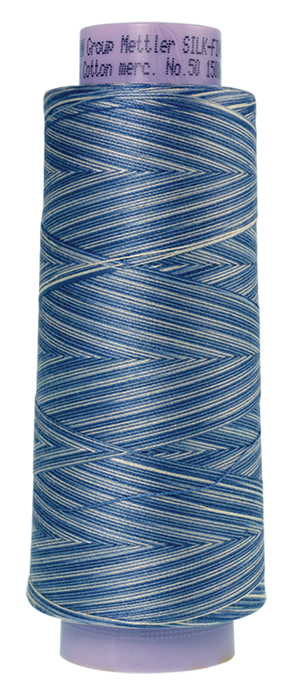 Mettler Cotton Thread Multi 50wt  1372m Clear Sky  9811