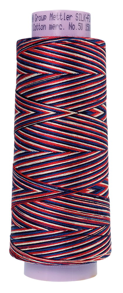 Mettler Cotton Thread Multi 50wt 1372m Patriotic  9823