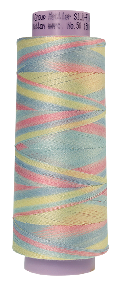 Mettler Cotton Thread Multi 50/2 1372m Baby Blanket  9826