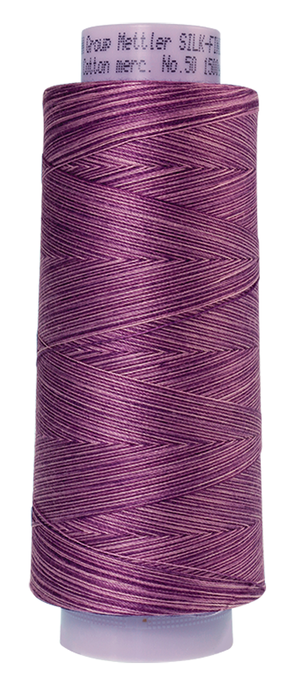 Mettler Cotton Thread Multi 50wt 1372m Lilac Bouquet  9838