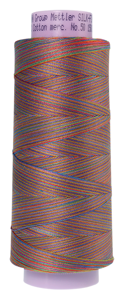 Mettler Cotton Thread Multi 50wt 1372m Preppy Brights  9842