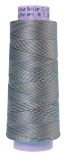 Mettler Cotton Thread Multi 50wt 1372m Silvery Blues  9843